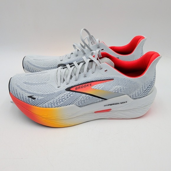 Brooks Hyperion Max 2 Men's 10.5 Running Shoes White Illusion Coral NEW w/ Box - Picture 4 of 10
